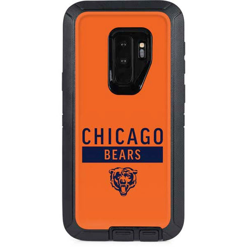 NFL Chicago Bears Orange Performance Series Otterbox Defender Galaxy Skin